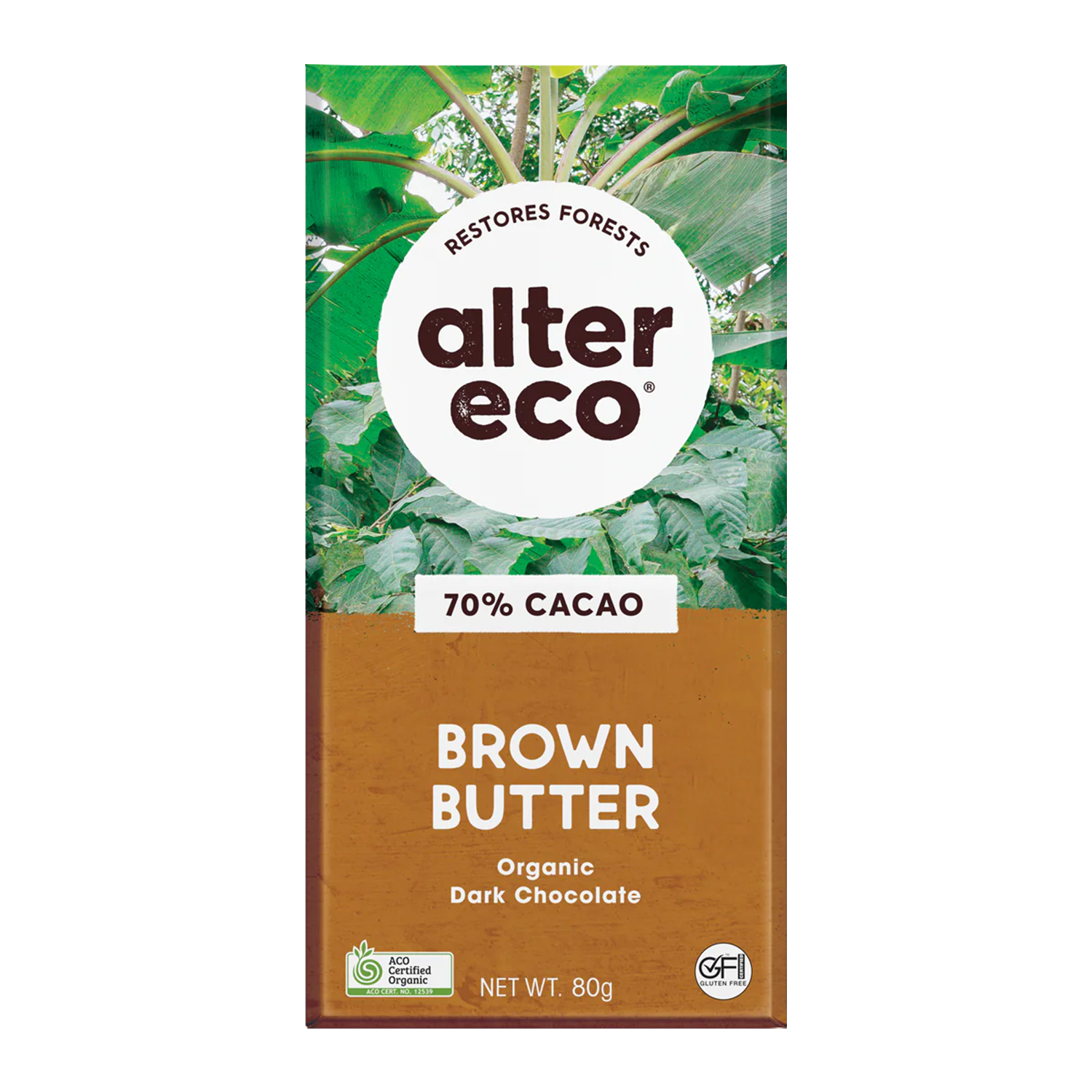 ALTER ECO ORGANIC DARK CHOCOLATE BROWN BUTTER (75g)