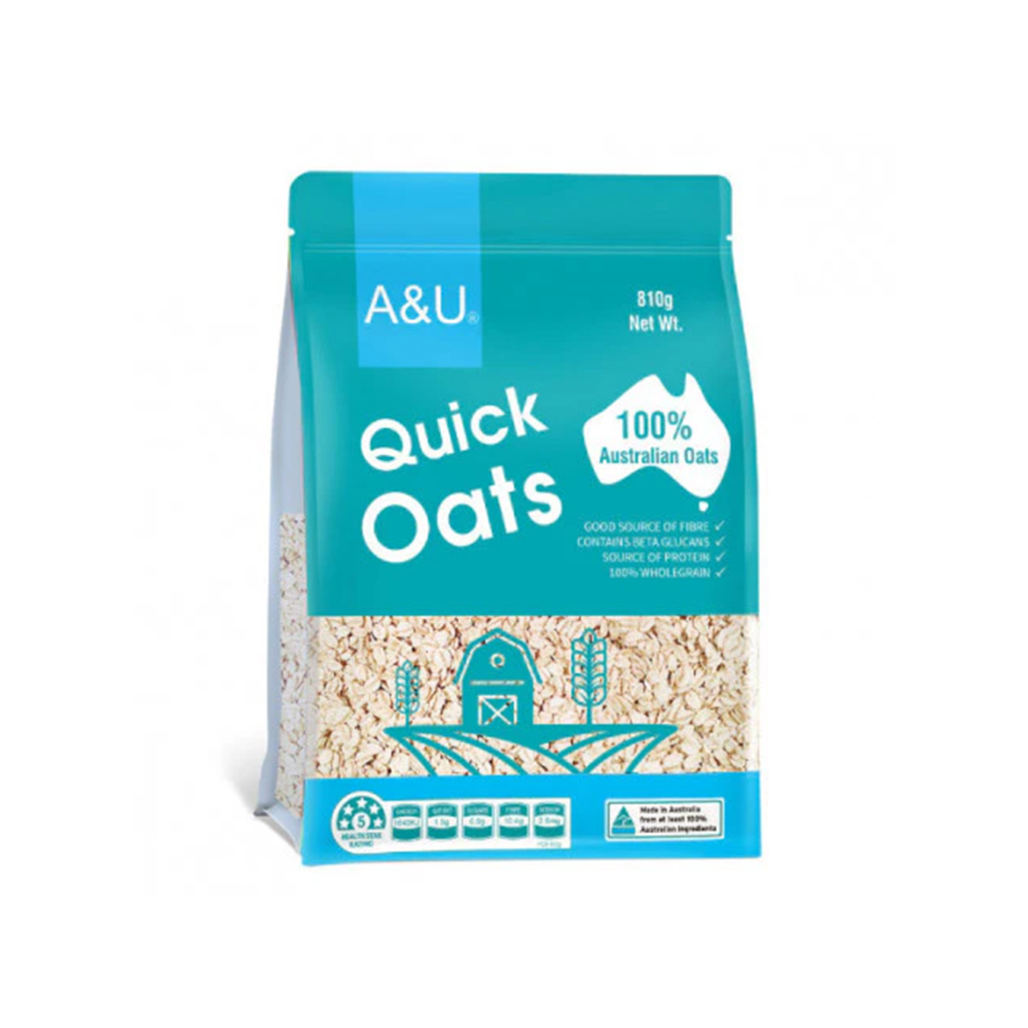 A&U QUICK OATS (810g)