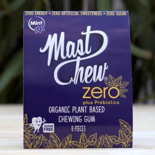 MAST CHEW ORGANIC CHEWING GUM PROBIOTIC SPEARMINT (8PK)